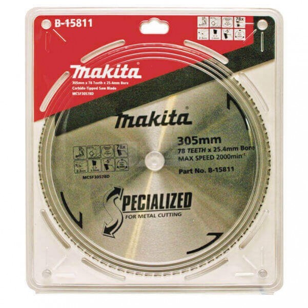 Makita B-15811 - 305 X 25.4 X 78T  Metal Cut Blade for Bench Mounted Cold Saw